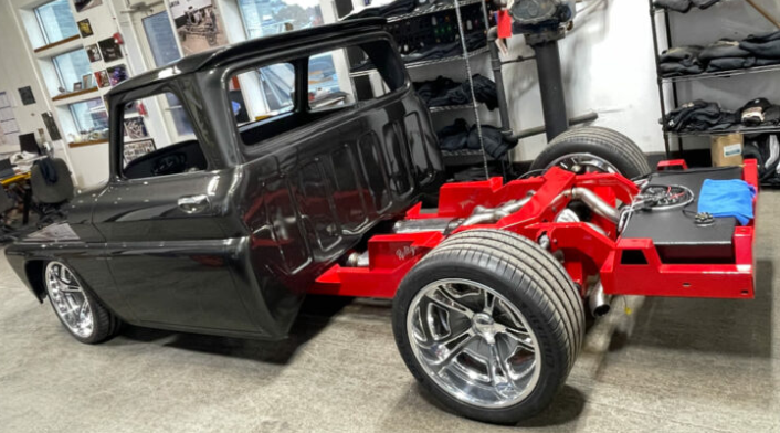 1966 GMC IRS chassis built by Chris Cerce Customs