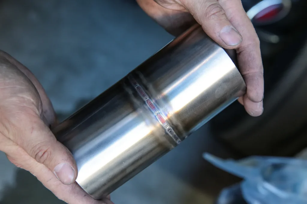 Precision-fabricated metal tubing from the Chris Cerce Customs shop archive
